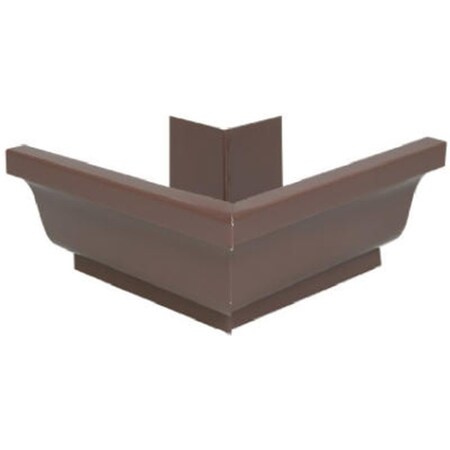 Swivel 1920219 4 in. Brown Galvanized Steel Gutter Outside Mitre SW575506